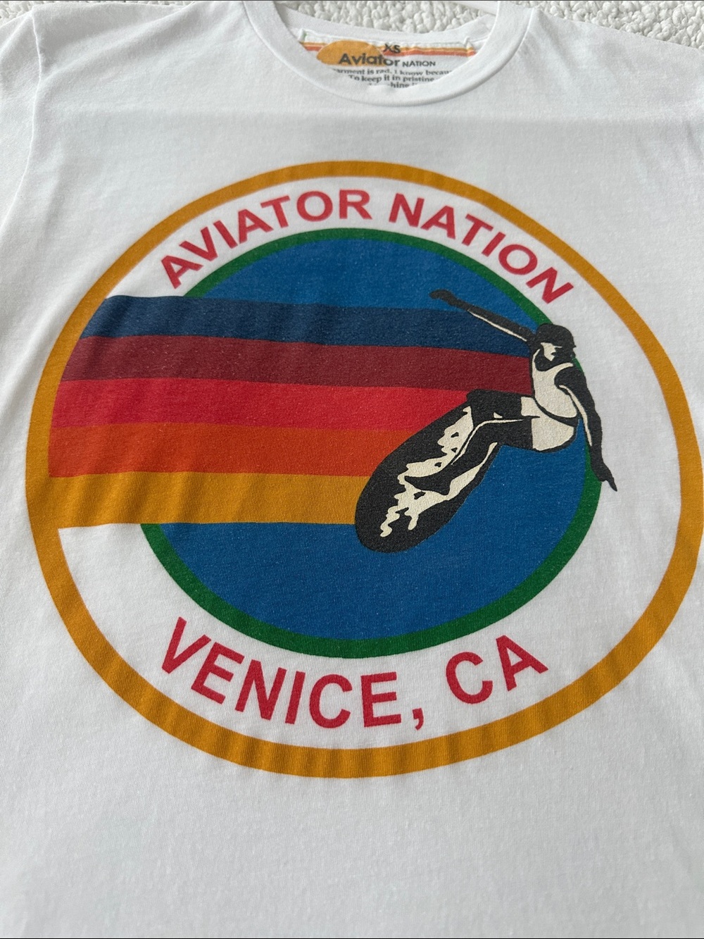 Aviator Nation Venice Signature Tee White Size XS - Picture 5 of 11